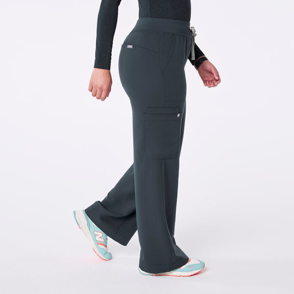 women's Dark Harbor High Waisted Isabel Wide Leg - Scrub Pant