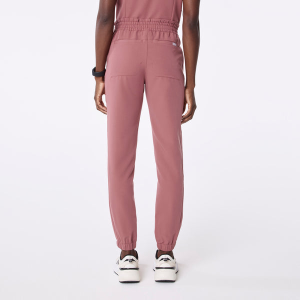 women's Mauve Regina High Waisted Slim Jogger - Scrub Pant