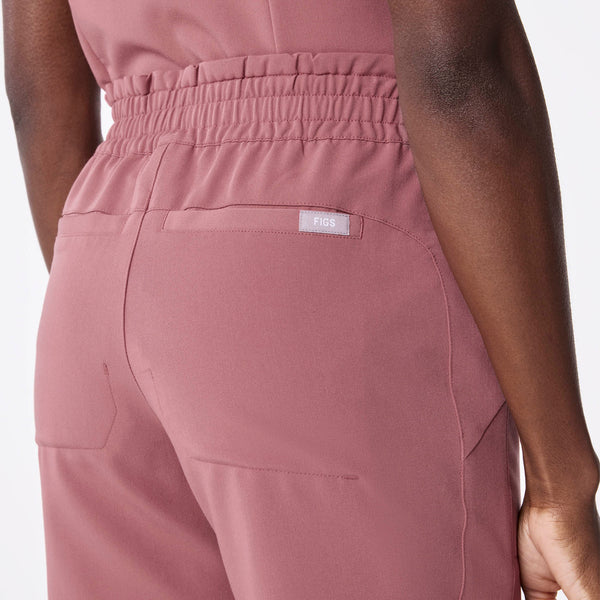 women's Mauve Regina High Waisted Slim Jogger - Scrub Pant
