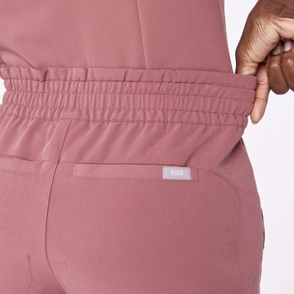 women's Mauve Regina High Waisted Slim Jogger - Scrub Pant