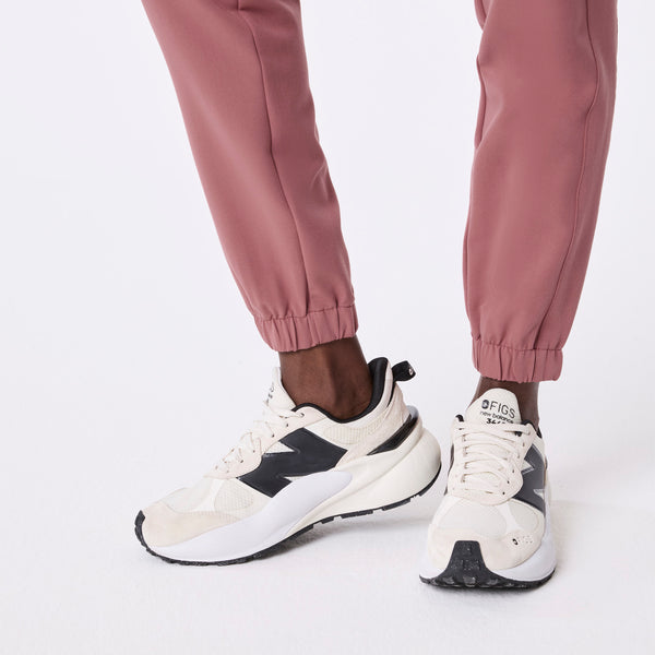 women's Mauve Regina High Waisted Slim Jogger - Petite Scrub Pant