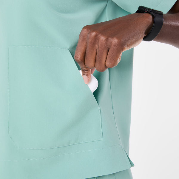 women's Seaglass Canela Crewneck - Scrub Top