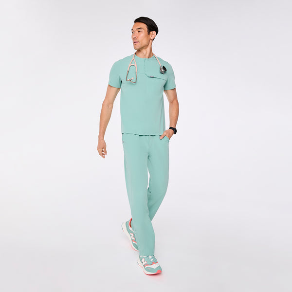 men's Seaglass Corfield - Henley Scrub Top