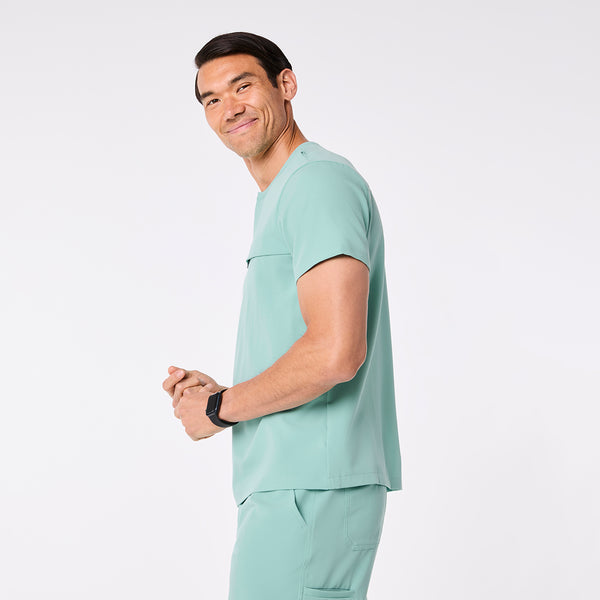 men's Seaglass Corfield - Henley Scrub Top