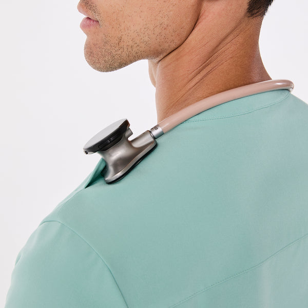 men's Seaglass Corfield - Henley Scrub Top