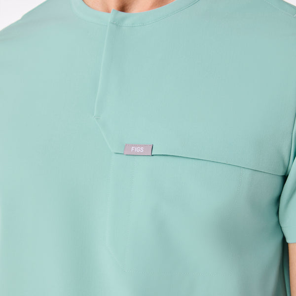 men's Seaglass Corfield - Henley Scrub Top