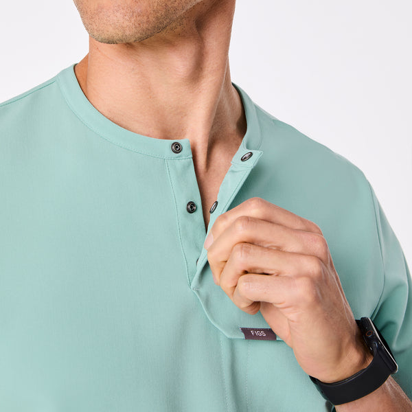 men's Seaglass Corfield - Henley Scrub Top