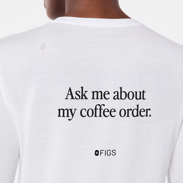 women's White Coffee Order Supersoft - Longsleeve Underscrub