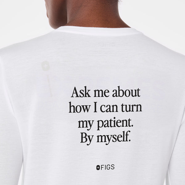 women's White Turn Patient By Myself Supersoft - Longsleeve Underscrub