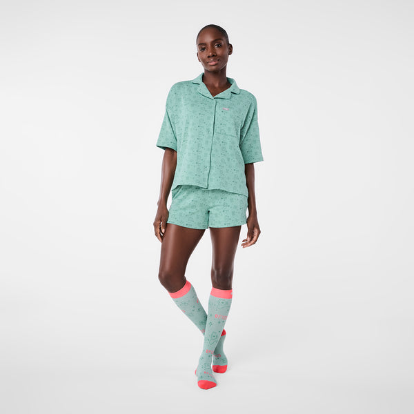 women's Seaglass Pajama Top