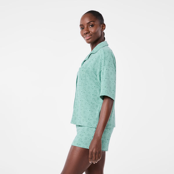 women's Seaglass Pajama Top