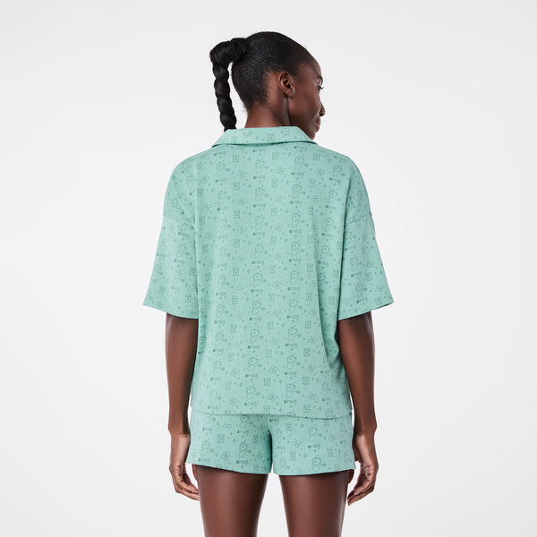 women's Seaglass Pajama Top