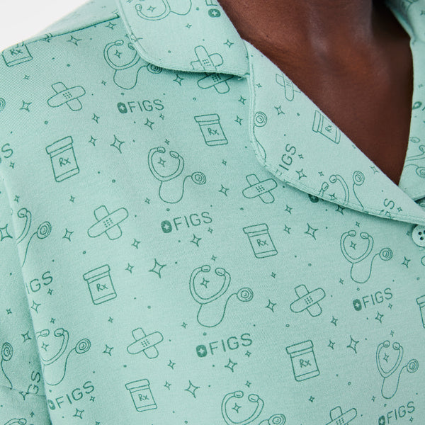 women's Seaglass Pajama Top