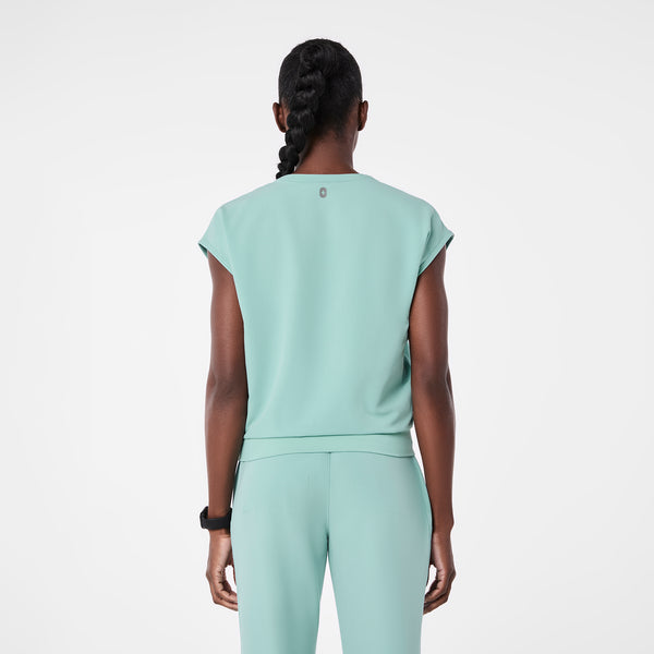 women's Seaglass Raleigh V-Neck - Scrub Top