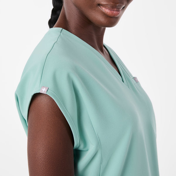 women's Seaglass Raleigh V-Neck - Scrub Top