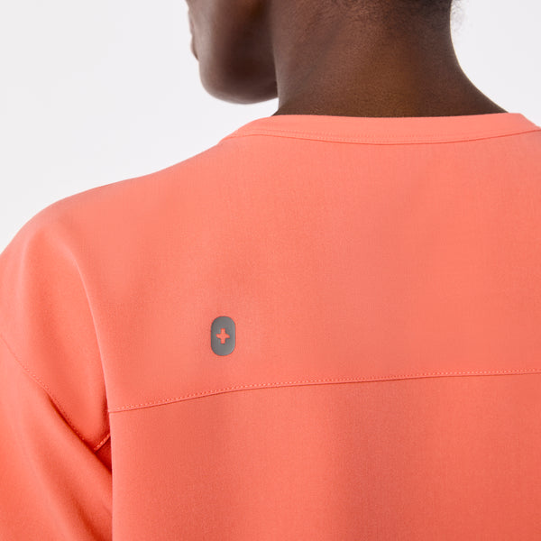 women's Sunset Drift Canela Crewneck - Scrub Top