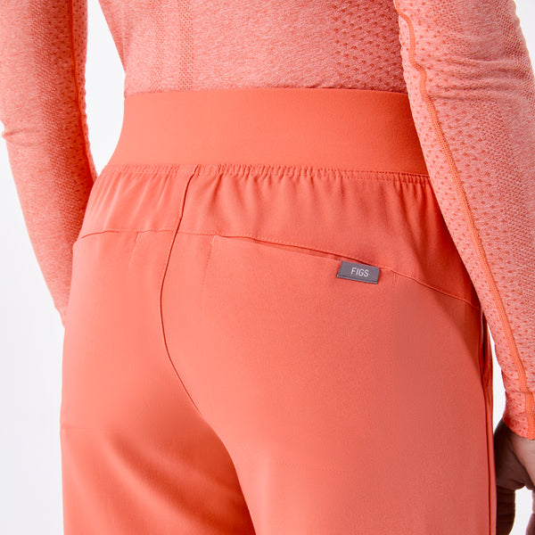 women's Sunset Drift High Waisted Isabel Wide Leg - Petite Scrub Pant