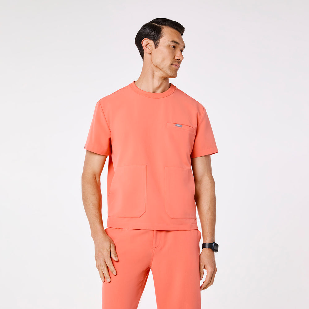 men's Sunset Drift Landen - Crewneck Scrub Top