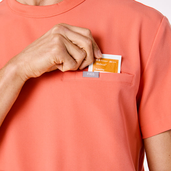 men's Sunset Drift Landen - Crewneck Scrub Top