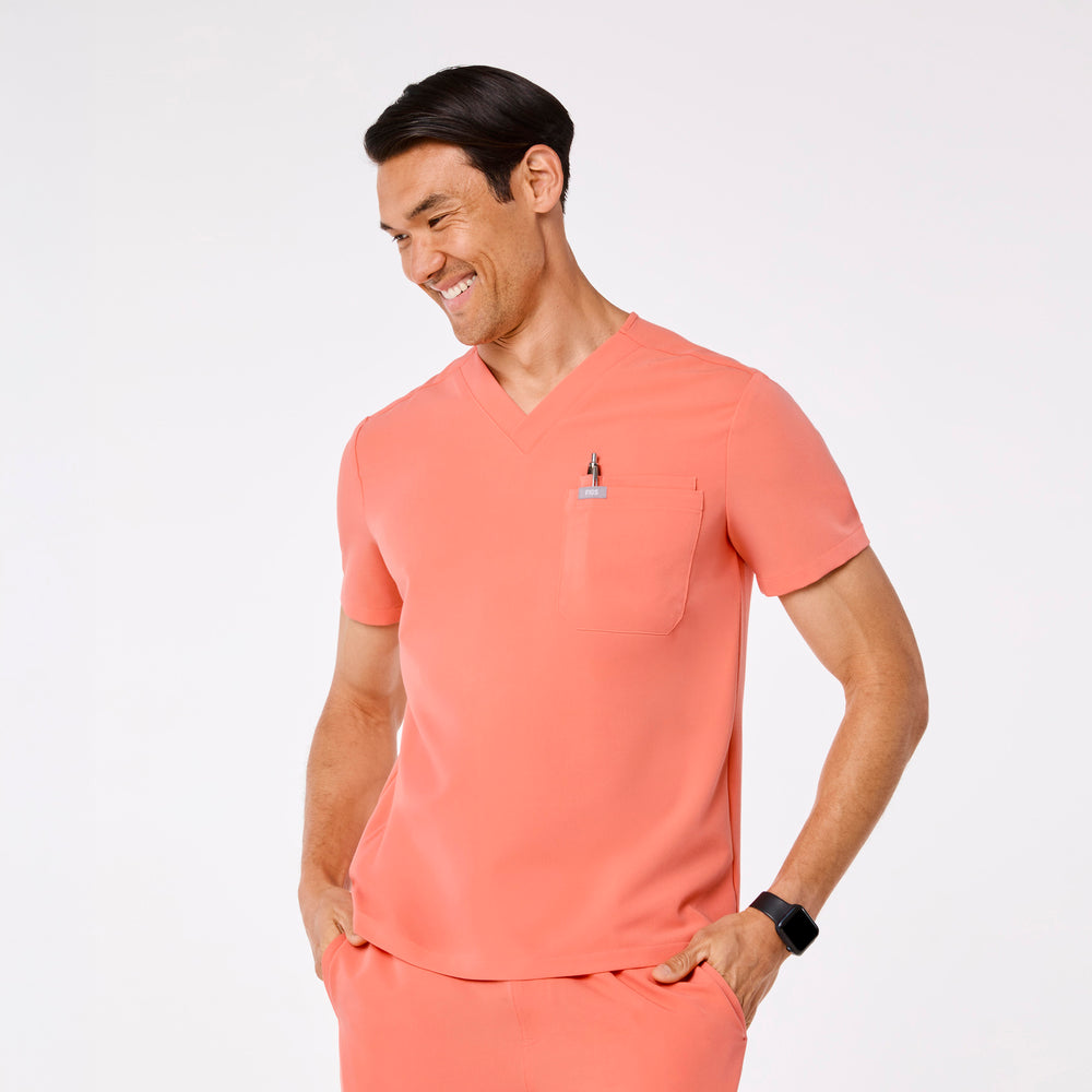 men's Sunset Drift Leon - Three-Pocket Scrub Top™