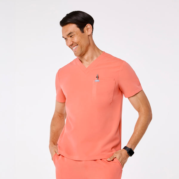 men's Sunset Drift Leon - Three-Pocket Scrub Top™
