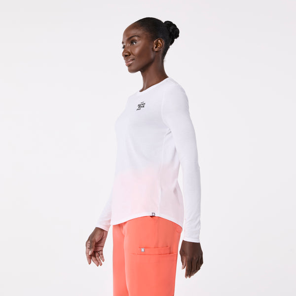 women's White Favorite Vital Sign Supersoft - Longsleeve Underscrub