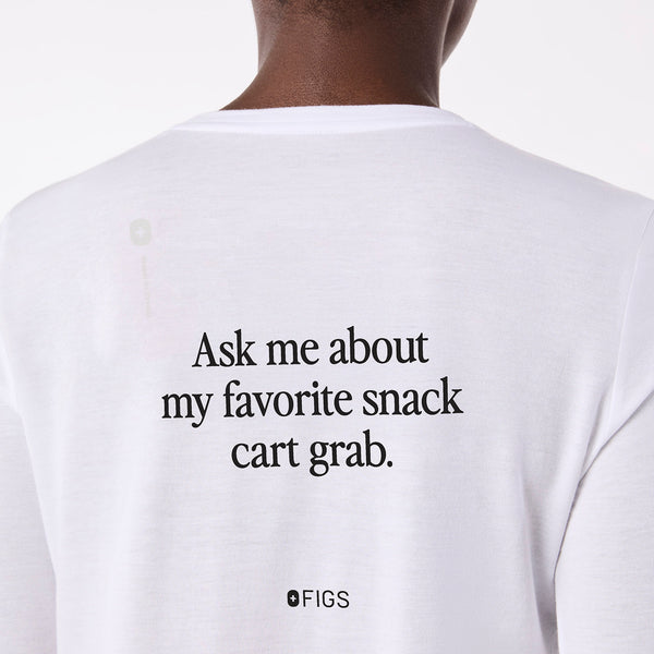 women's White Favorite Snack Supersoft - Longsleeve Underscrub