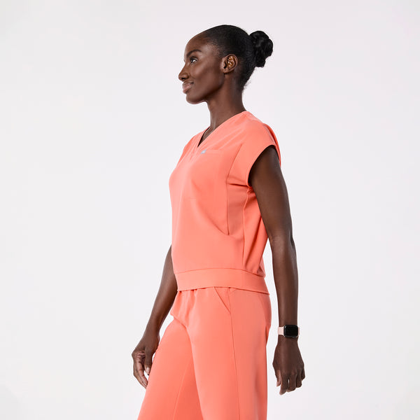 women's Sunset Drift Raleigh V-Neck - Scrub Top