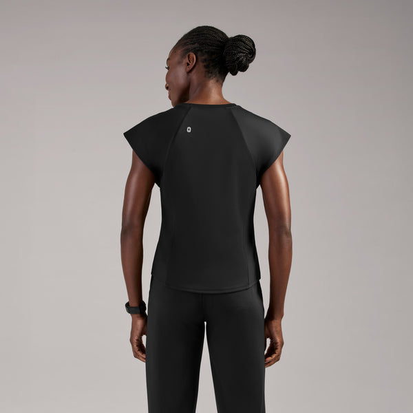 women's Black Alice FORMx™ Slim Crewneck - Scrub Top