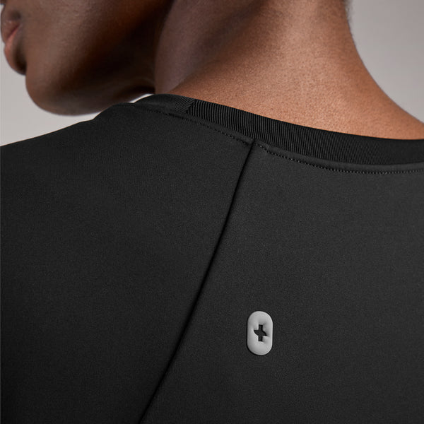 women's Black Alice FORMx™ Slim Crewneck - Scrub Top