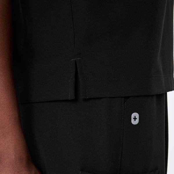 women's Black Cabral Relaxed Crewneck - Scrub Top