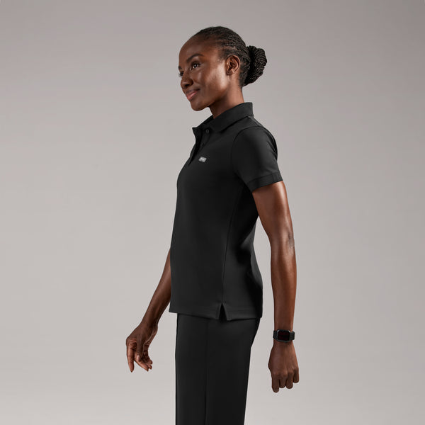 women's Black Chelsea FORMx™ Slim Polo - Scrub Top
