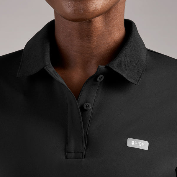 women's Black Chelsea FORMx™ Slim Polo - Scrub Top