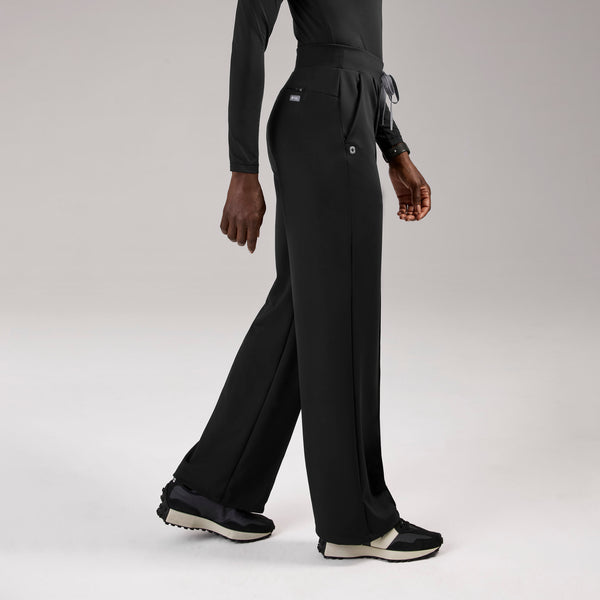 women's Black High Waisted Piedra FORMx™ Straight Leg - Scrub Pant