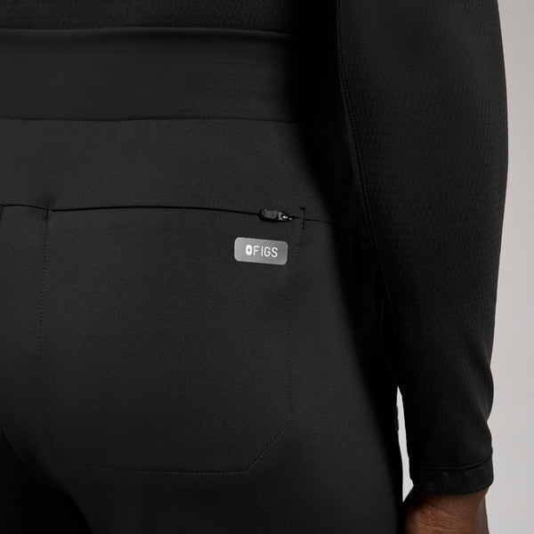 women's Black High Waisted Piedra FORMx™ Straight Leg - Scrub Pant