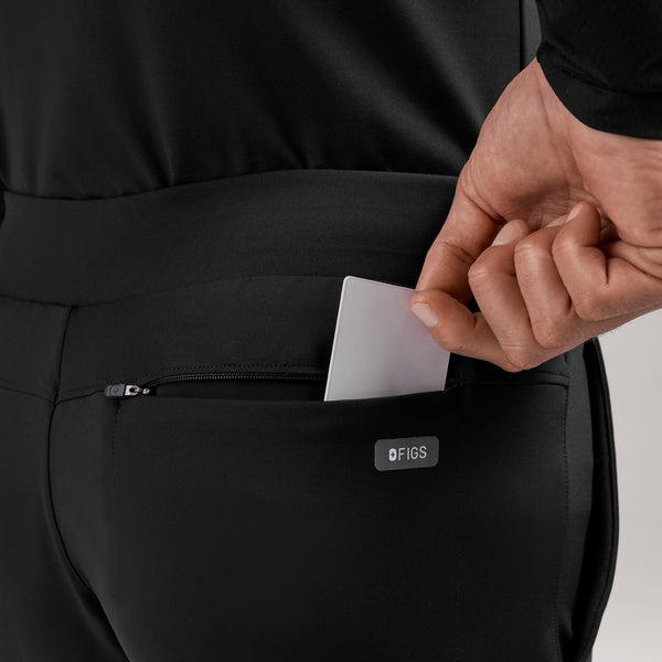 men's Black Pierre FORMx Slim Tapered - Scrub Pant™