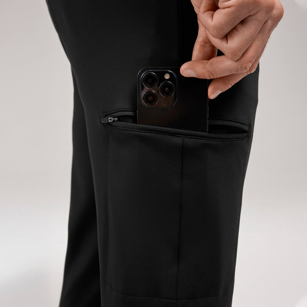 men's Black Pierre FORMx Slim Tapered - Scrub Pant™