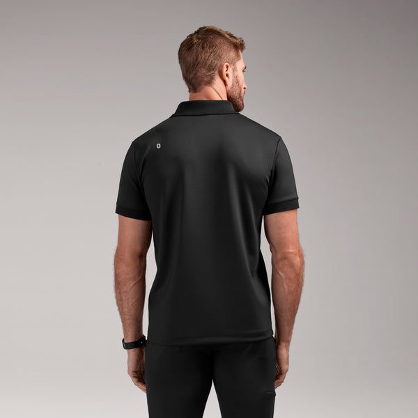 men's Black Rocco FORMx™ Polo - Scrub Top