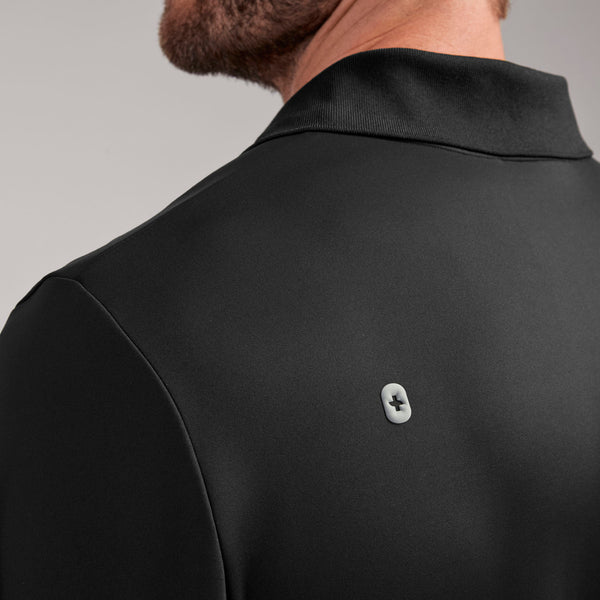 men's Black Rocco FORMx™ Polo - Scrub Top