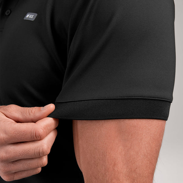 men's Black Rocco FORMx™ Polo - Scrub Top