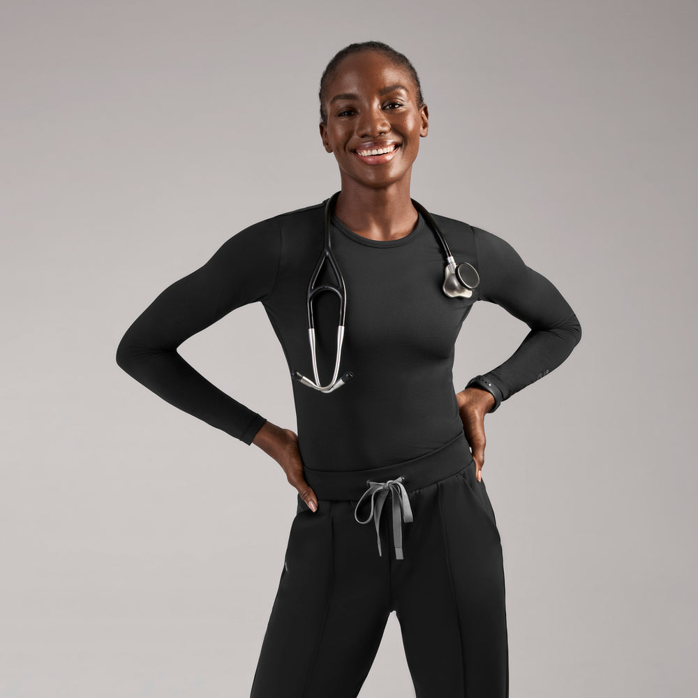 women's Black Technical - Longsleeve Underscrub
