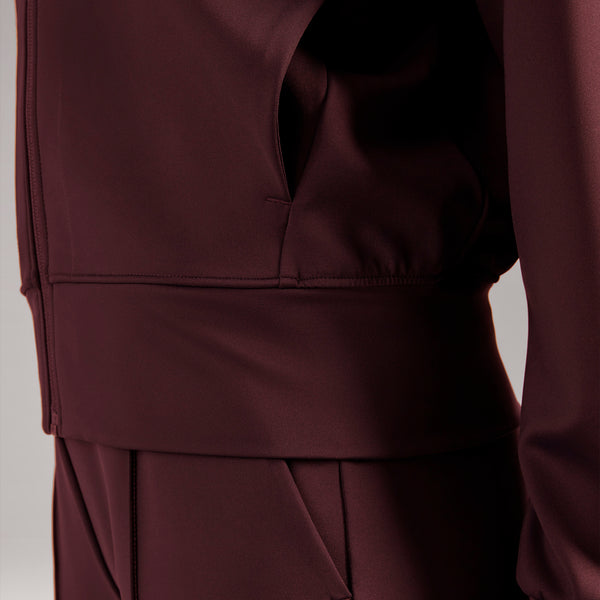 women's Burgundy Labelle FORMx Bomber - Scrub Jacket™