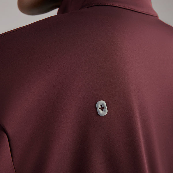 women's Burgundy Labelle FORMx Bomber - Scrub Jacket™