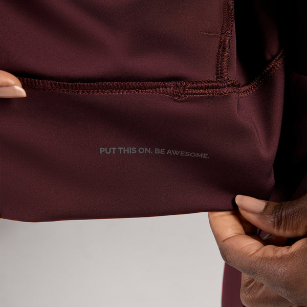women's Burgundy Labelle FORMx Bomber - Scrub Jacket™