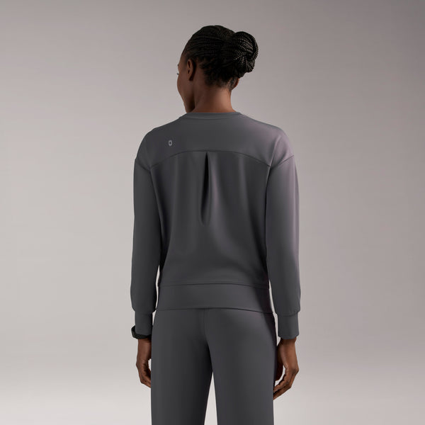women's Charcoal Cornelia FORMx Crewneck - Scrub Top™