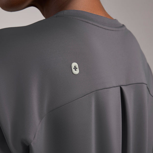 women's Charcoal Cornelia FORMx Crewneck - Scrub Top™