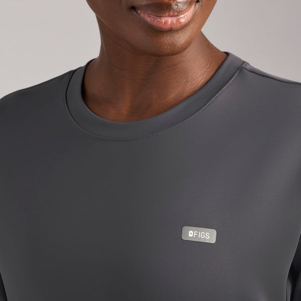 women's Charcoal Cornelia FORMx Crewneck - Scrub Top™