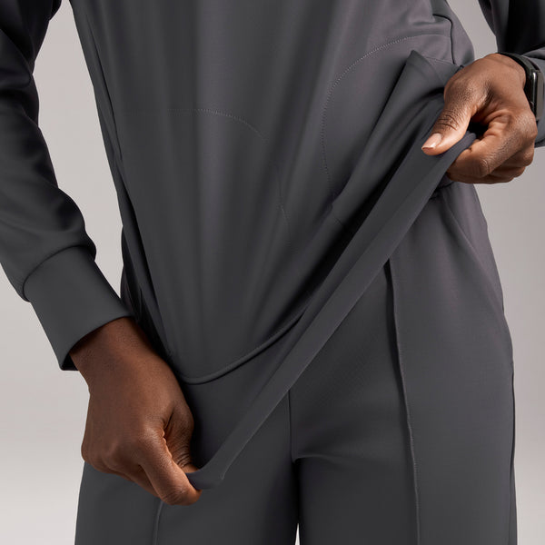 women's Charcoal Cornelia FORMx Crewneck - Scrub Top™