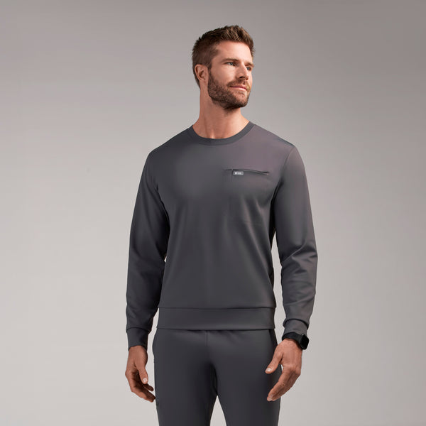 men's Charcoal Destin FORMx Crewneck - Scrub Top™