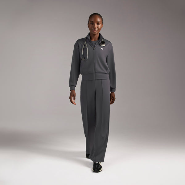 women's Charcoal Labelle FORMx Bomber -  Scrub Jacket™
